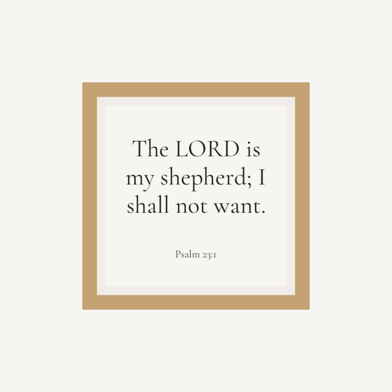 Psalm 23:1